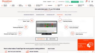 Trade Tiger : Online Desktop Trading Platform - Sharekhan