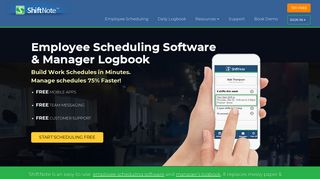 ShiftNote: Employee Scheduling Software & Manager's Logbook