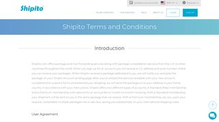 Shipito Terms & Conditions
