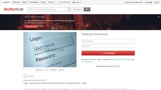 Login Username Password Internet Browser On Stock ... - Shutterstock