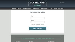 Login | SilverChair Partners