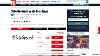 SiteGround Web Hosting Review & Rating | PCMag.com