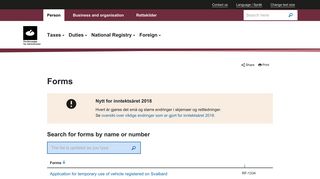 Forms - The Norwegian Tax Administration - Skatteetaten