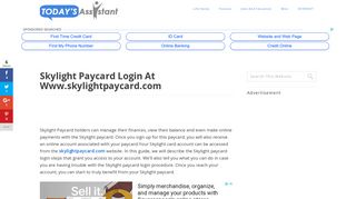 Skylight Paycard Login at www.skylightpaycard.com | Today's Assistant