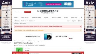 SKYTRAX From Tracker | MyBroadband