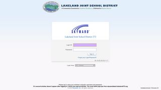 Lakeland Joint School District 272 - Login - Powered by Skyward