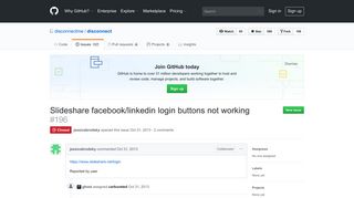 Slideshare facebook/linkedin login buttons not working · Issue #196 ...