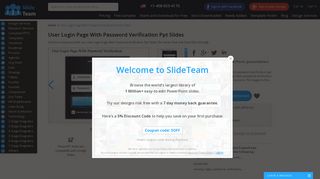 User Login Page With Password Verification Ppt Slides | Presentation ...