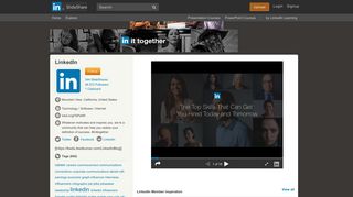 LinkedIn presentations channel - SlideShare