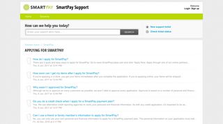 APPLYING FOR SMARTPAY : SmartPay Support