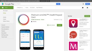 Platinum smiONE Visa Prepaid Card - Apps on Google Play