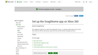 SnagXtreme on Xbox Live | Set Up SnagXtreme on Xbox 360 | Xbox ...