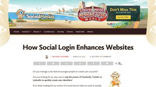 How Social Login Enhances Websites : Social Media Examiner
