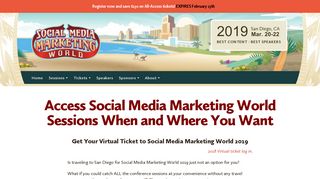 Virtual Ticket Social Media Marketing World : Social Media Examiner