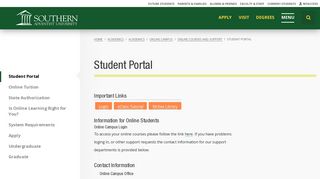 Student Portal | Southern Adventist University