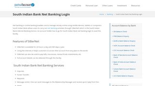 South Indian Bank Net Banking Login - Compare & Apply Loans ...