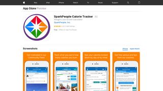 SparkPeople Calorie Tracker on the App Store - iTunes - Apple