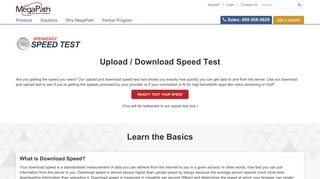 Upload / Download Speed Test - Check Your Internet ... - Speakeasy.net