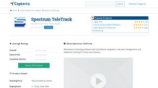 Spectrum TeleTrack Reviews and Pricing - 2019 - Capterra