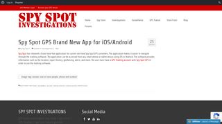 Spy Spot GPS Brand New App for iOS/Android - Spy Spot