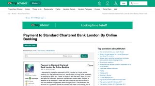 Payment to Standard Chartered Bank London By Online Banking ...