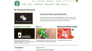 My Starbucks Rewards | Starbucks Coffee Company