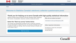 Statistics Canada Electronic Collection - Welcome!