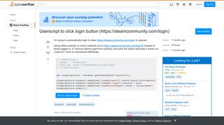 Userscript to click login button (https://steamcommunity.com/login ...