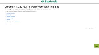 Login- Stericycle - Contact Us