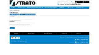 User account | Strato - Strato, Inc.
