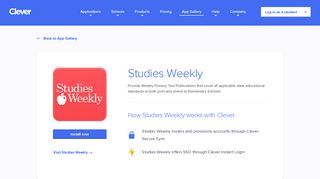 Studies Weekly - Clever application gallery | Clever