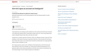 How to open an account on Studypool - Quora