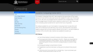 Guide to WebAdvisor - Computing - Onondaga Community College