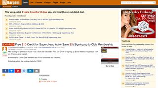 Free $10 Credit for Supercheap Auto (Save $5) Signing up to Club ...