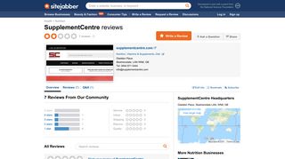 SupplementCentre Reviews - 7 Reviews of Supplementcentre.com ...