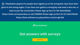 Free Online Survey Software by SurveyMonkey: Closed Survey