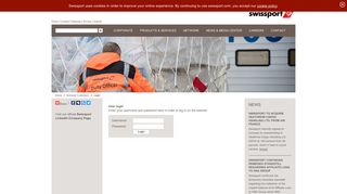 Swissport International Ltd. - Extranet Customers - Login