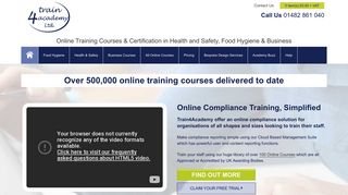 Train4Academy: Online Training Courses | Over 100 Online Approved ...