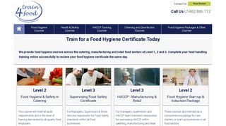 Train4Food: Food Hygiene Certificate | Food Hygiene Courses Online