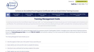 Training Management Suite | Train4Food