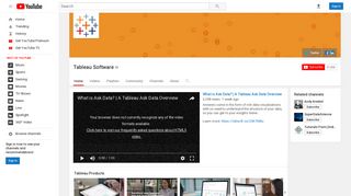 Tableau Software - YouTube
