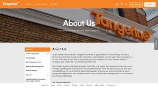 About Us | Tangerine