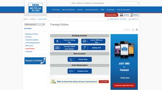 Invest Online - Tata Mutual Fund