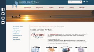 Search, View and Pay Taxes | Stafford County, VA - Official Website