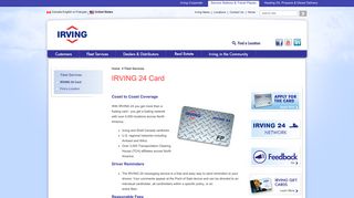 Irving Oil | Manage Your Fleet with Our Irving 24 Fuel Card