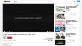 How to Download content from teachers.gov.bd and Editing - YouTube