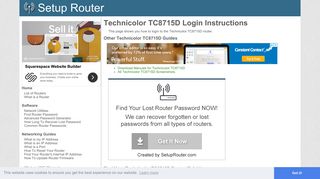 How to Login to the Technicolor TC8715D - SetupRouter