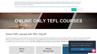 Online Only TEFL courses - TEFL Org UK