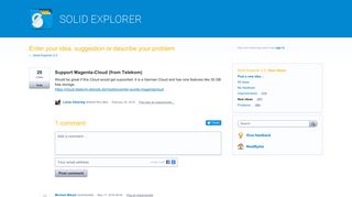 Support Magenta-Cloud (from Telekom) – Solid Explorer 2.0 support ...