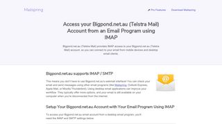 How to access your Bigpond.net.au (Telstra Mail) email account using ...